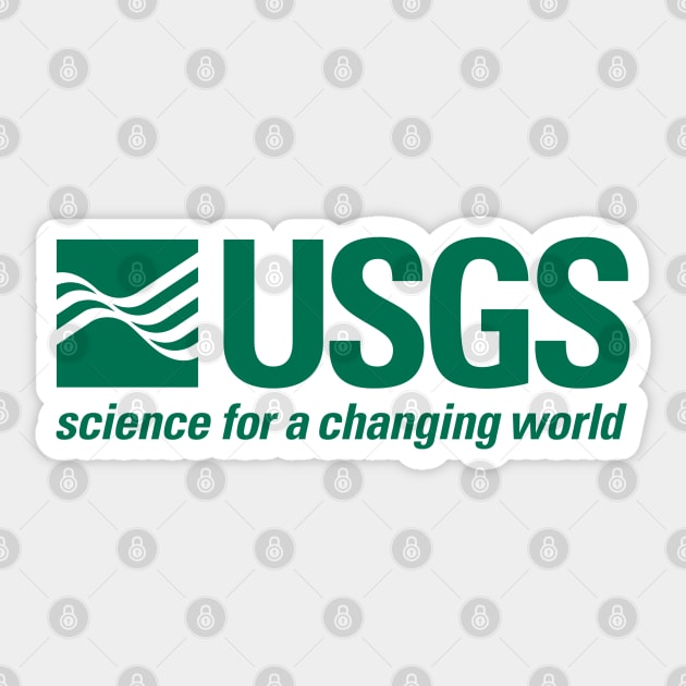 USGS Green Logo Sticker by geopilled